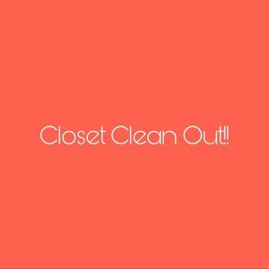 Closet clean out